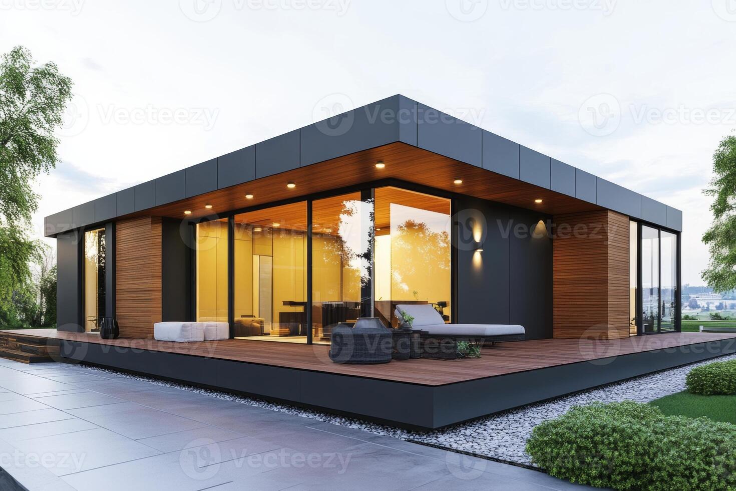 Inside a modern modular home production facility showcasing innovative design and efficient building techniques for residential units photo