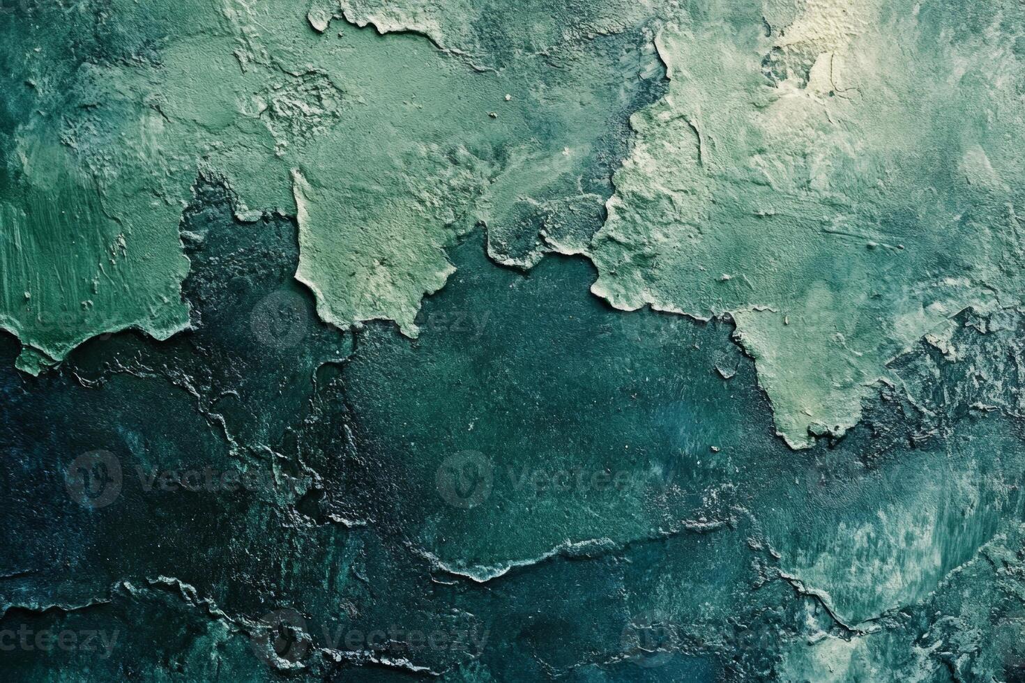 A textured green chalkboard surface with rubbed-out areas creating a unique pattern, commonly found in classrooms or creative spaces photo