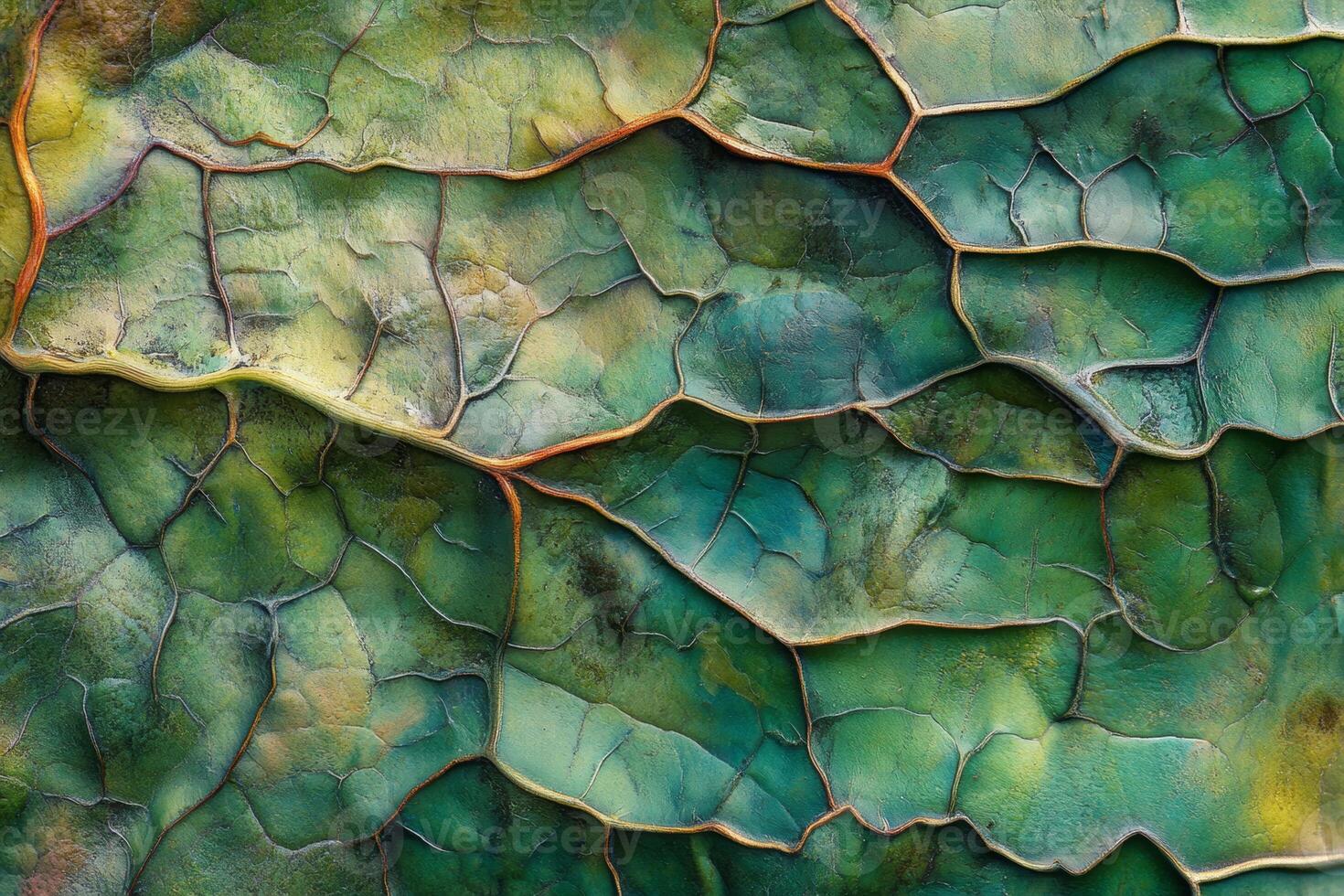 Close-up view of a leaf showcasing its vibrant green color and intricate vein patterns during a sunny afternoon photo