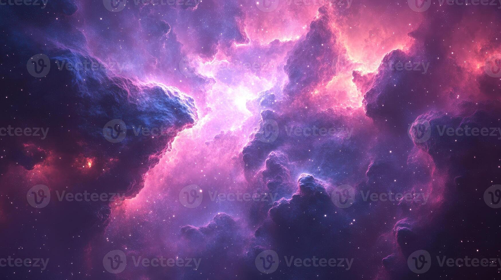 Cosmic Nebula Stellar Collision, Interstellar Gas, Space Background, Science Fiction photo