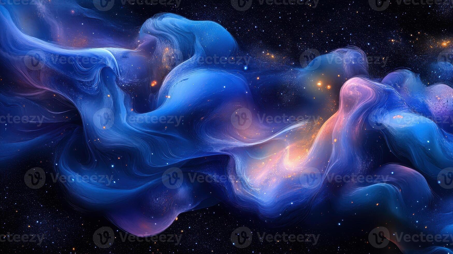 Cosmic Nebula Swirl, Space Background, Abstract Art, Galaxy Design photo