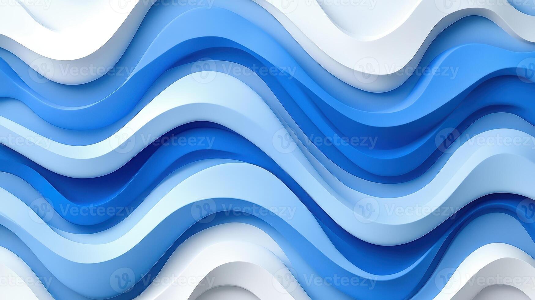 Abstract blue wave pattern background design photo