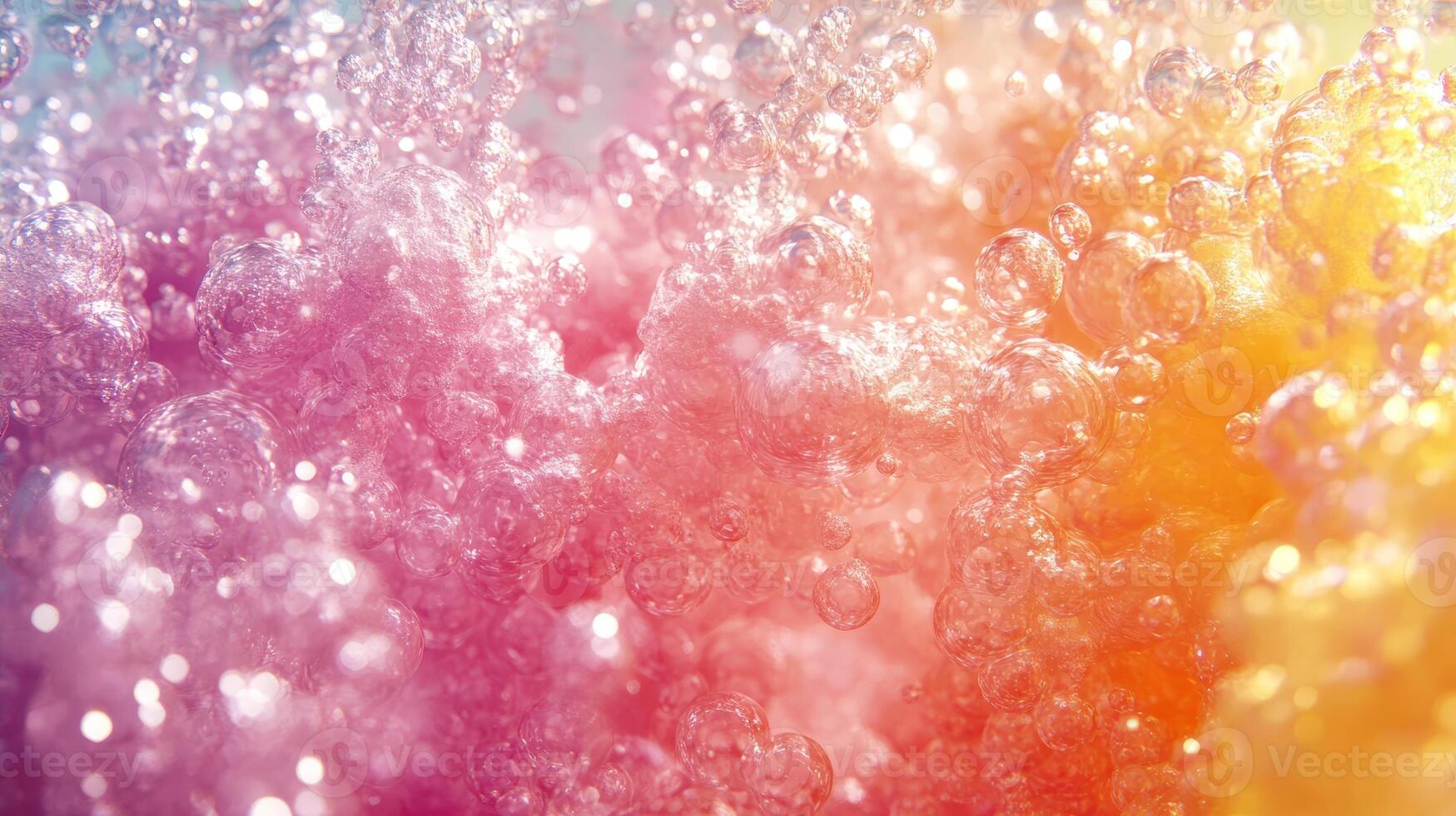 Colorful underwater bubbles, vibrant background, aquatic scene, ideal for design photo
