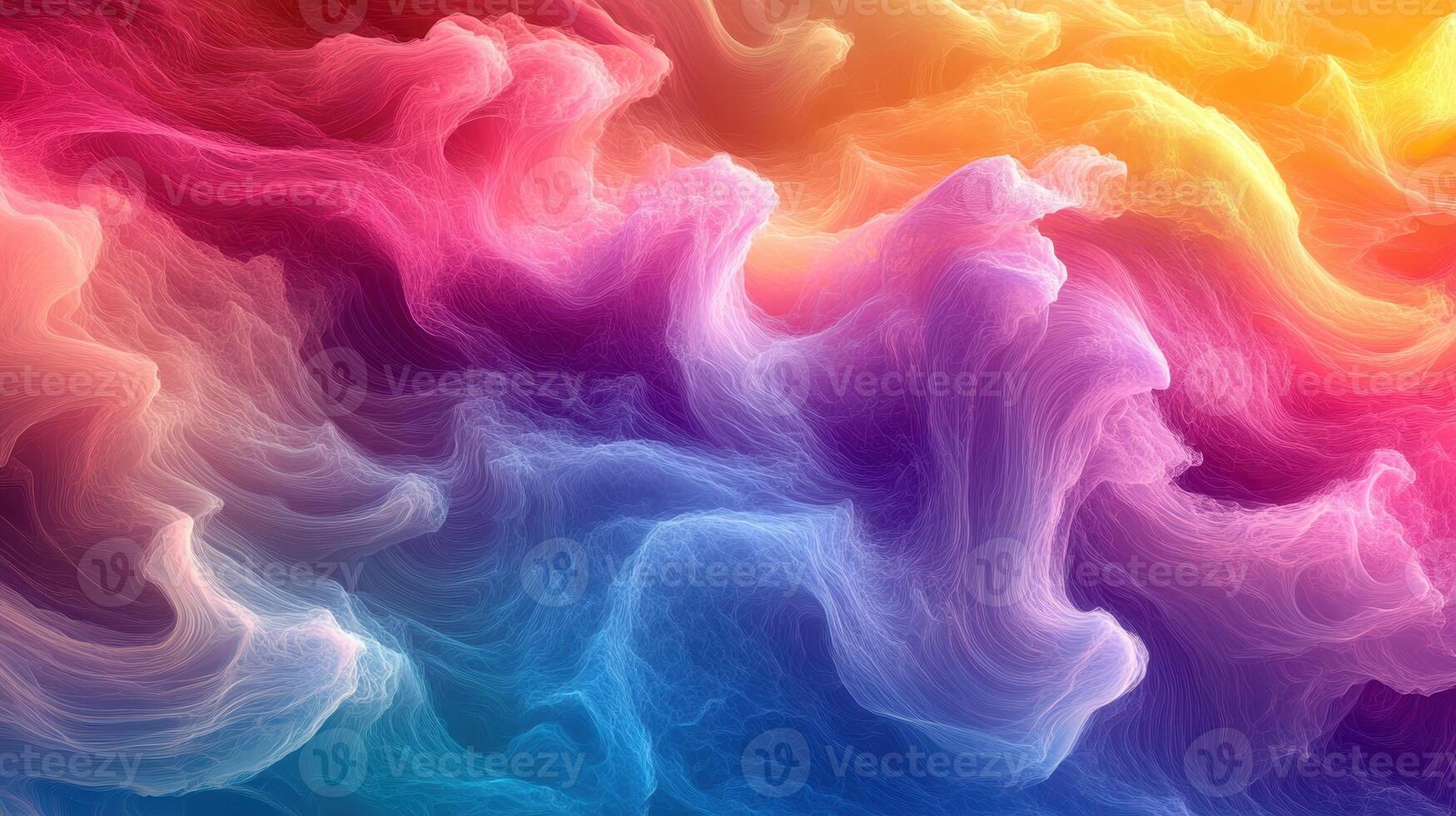 Colorful abstract swirling cloudscape, cosmic background, digital art, website design photo