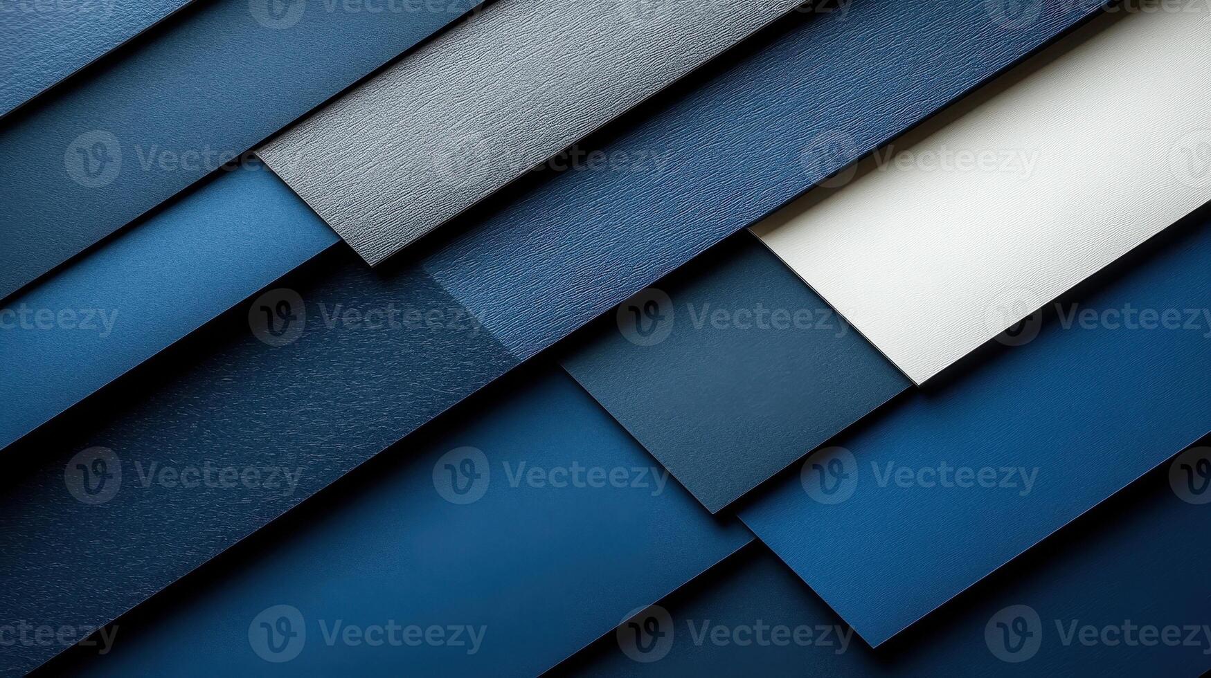Blue and white paper samples, overlapping, design texture background, graphic design photo