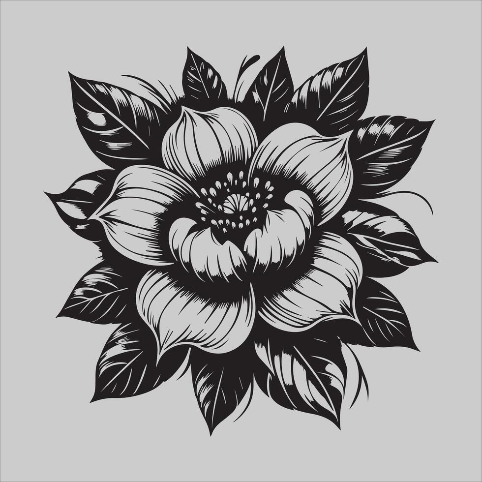 Garden in Contrast design element vector