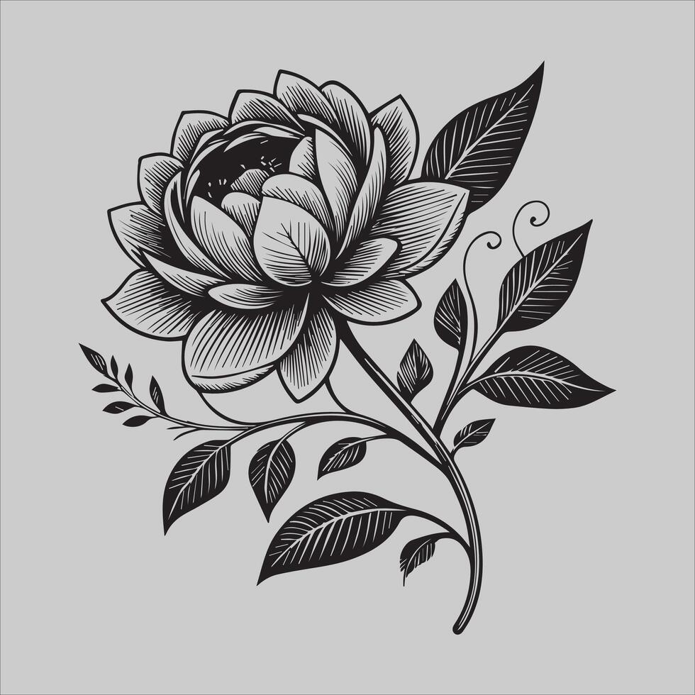 Blooming in Space flower vector