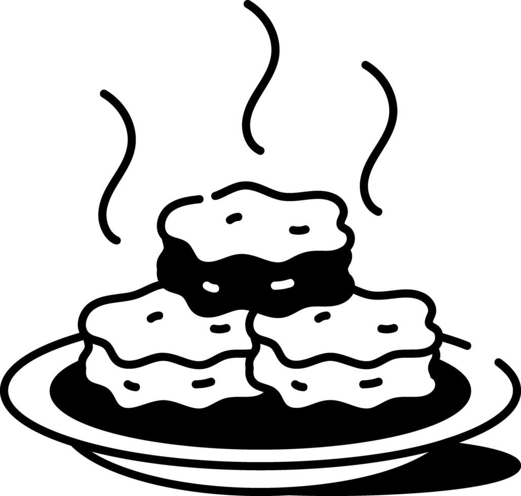 Icon showing thanksgiving cookies in doodle style vector