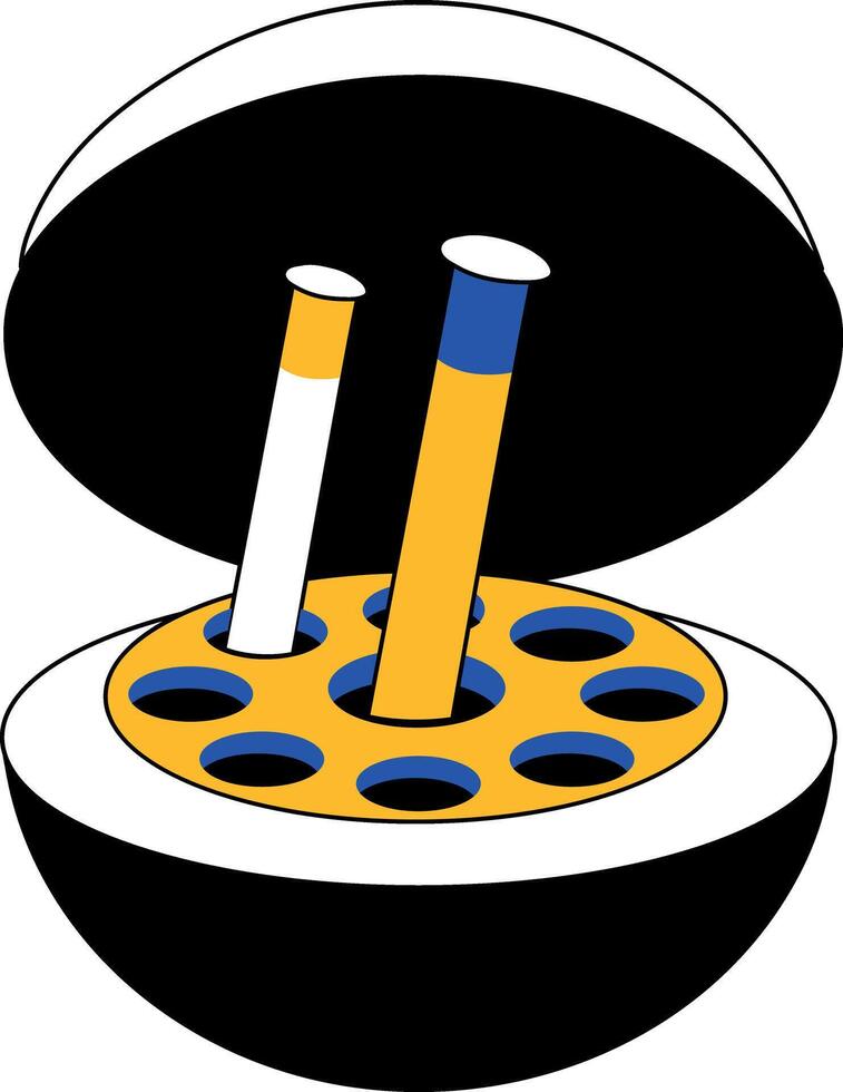A sketchy illustration showing lab centrifuge vector