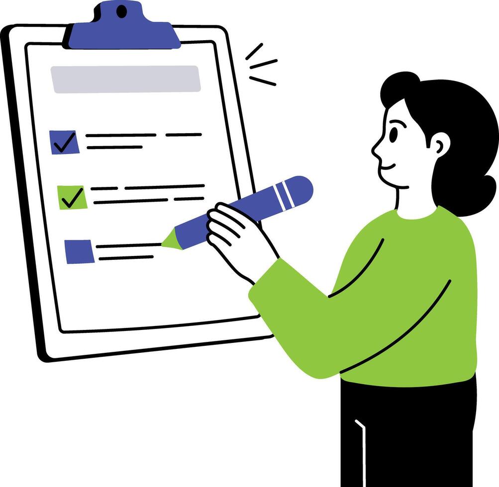 A doodle style illustration of terms vector