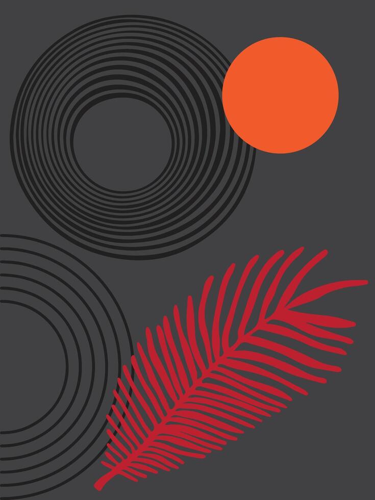 Vibrant Abstract with Bold Shapes vector