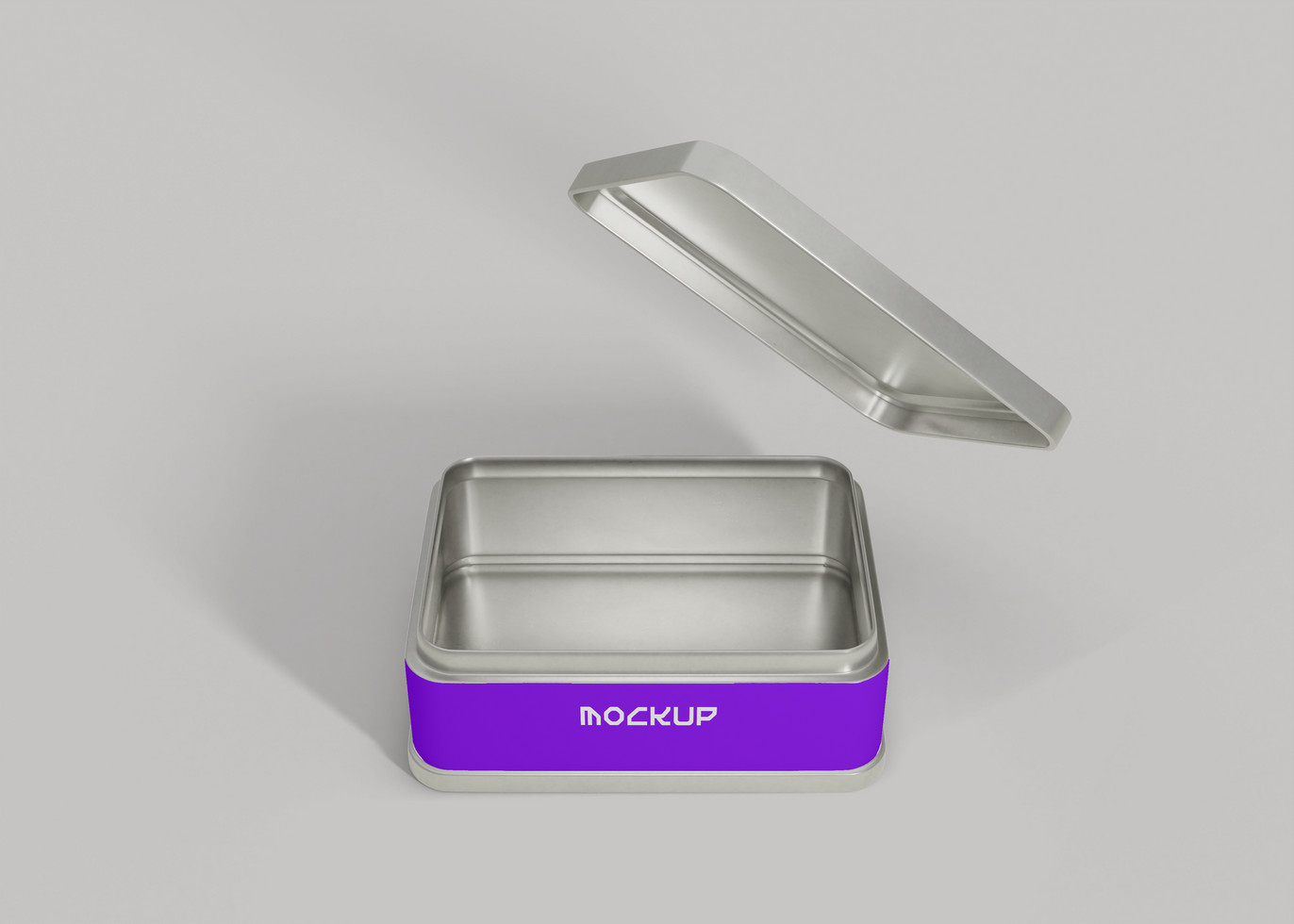 Can Box Mockup for Snack Branding psd