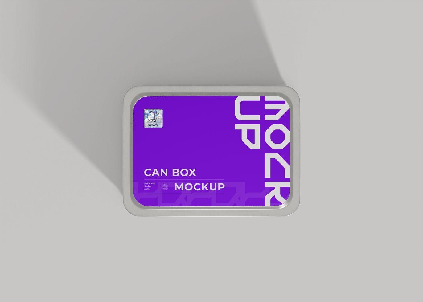 Can Box Mockup for Packaging Design Showcase psd