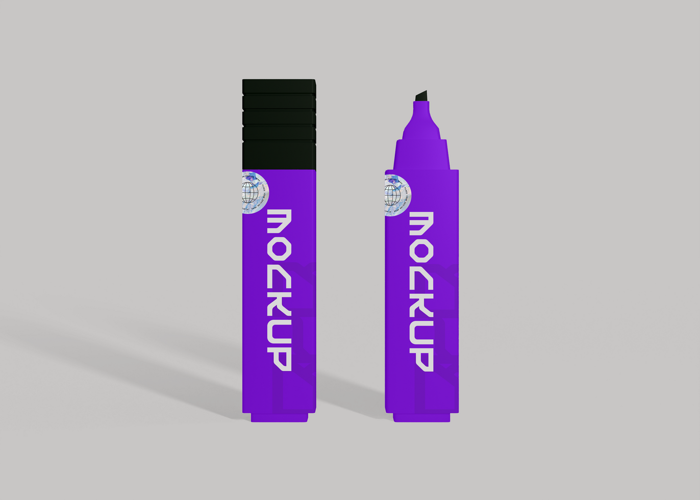 Permanent Marker Mockup for Custom Branding psd