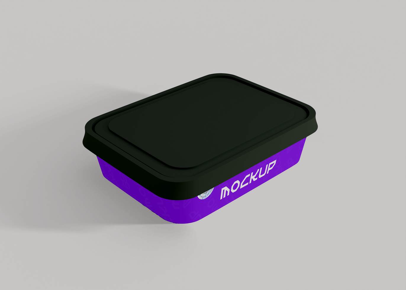 Butter Tub Mockup for Product Marketing psd