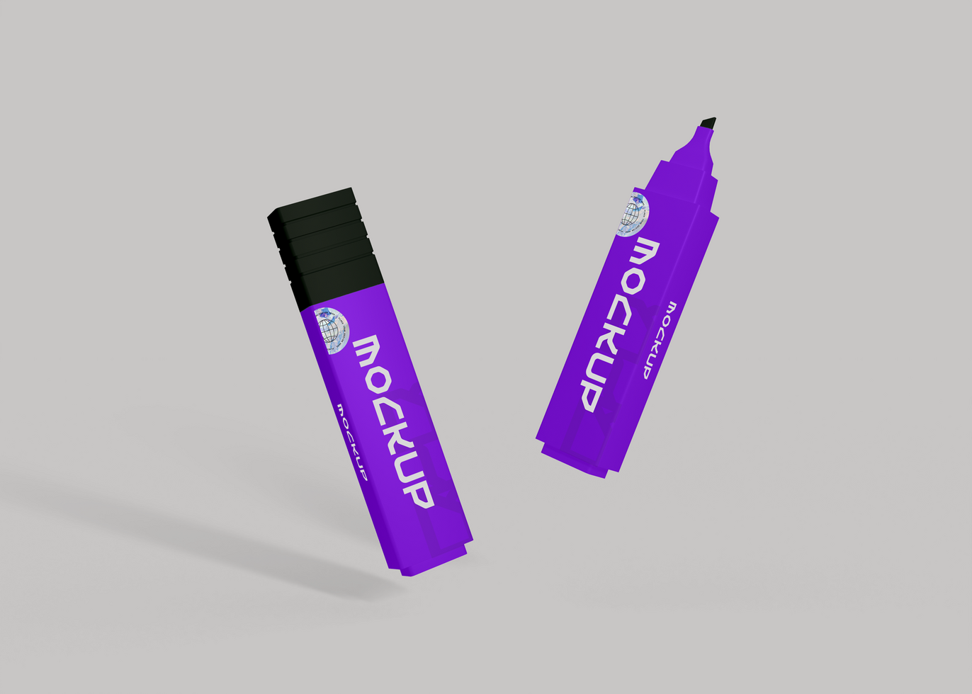 Marker Set Mockup for Creative Branding Projects psd