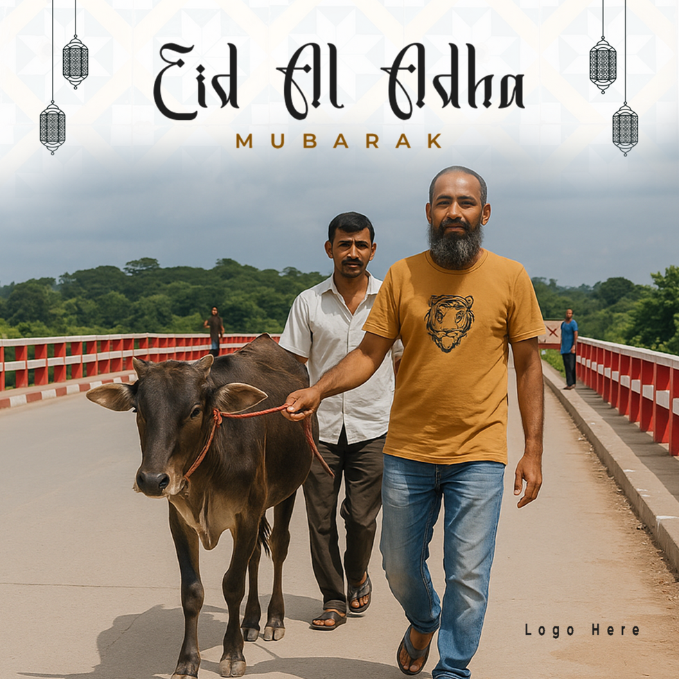 Eid Al Adha Mubarak social media post Template Design for Islamic Festive Celebration psd