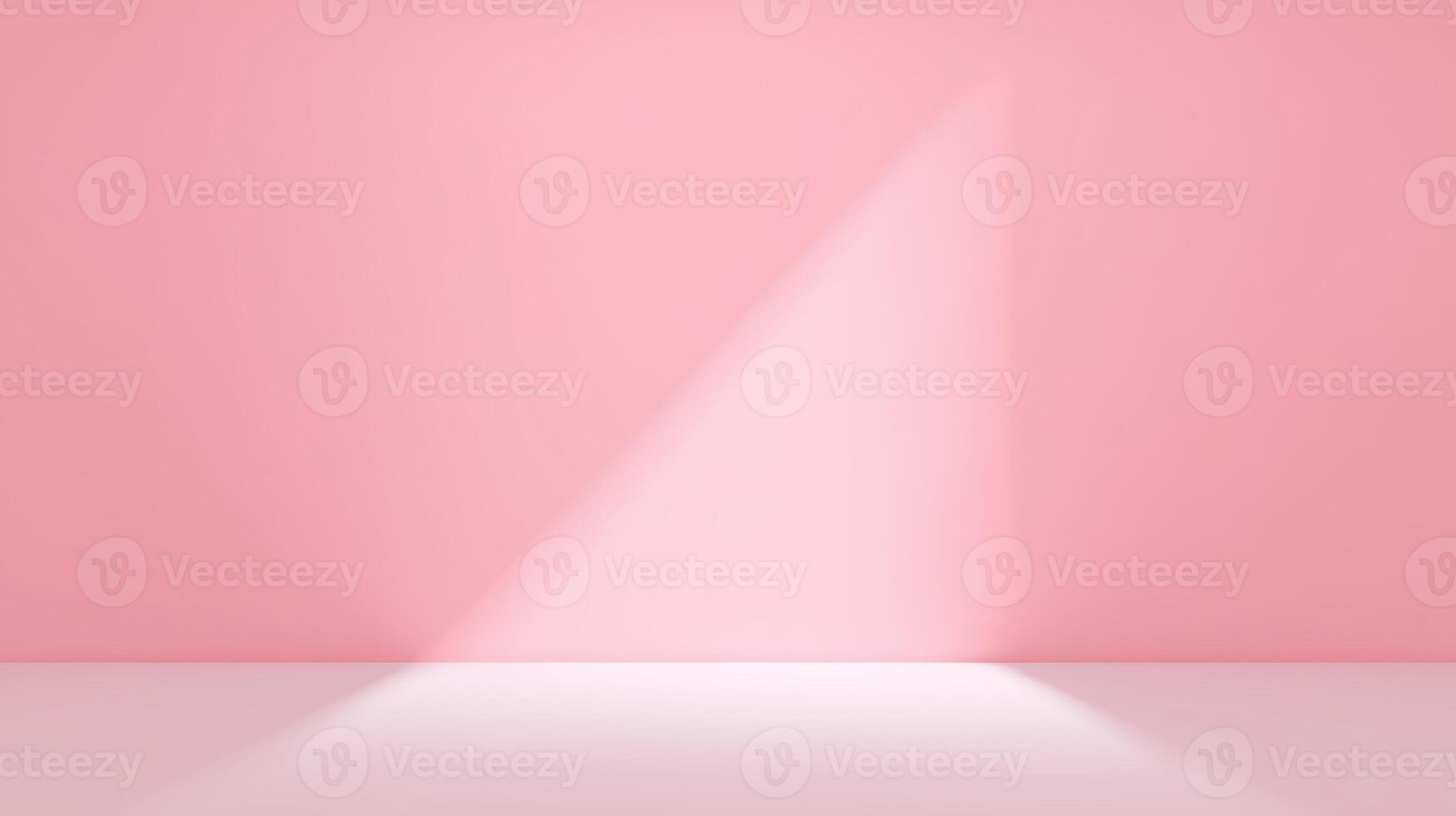 Soft pink background with light beam creating a serene atmosphere for creative projects and presentations, minimalistic design concept photo