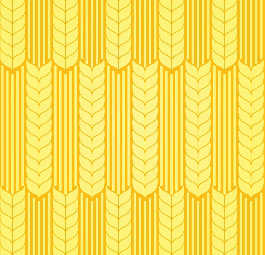 Seamless background with wheat. vector