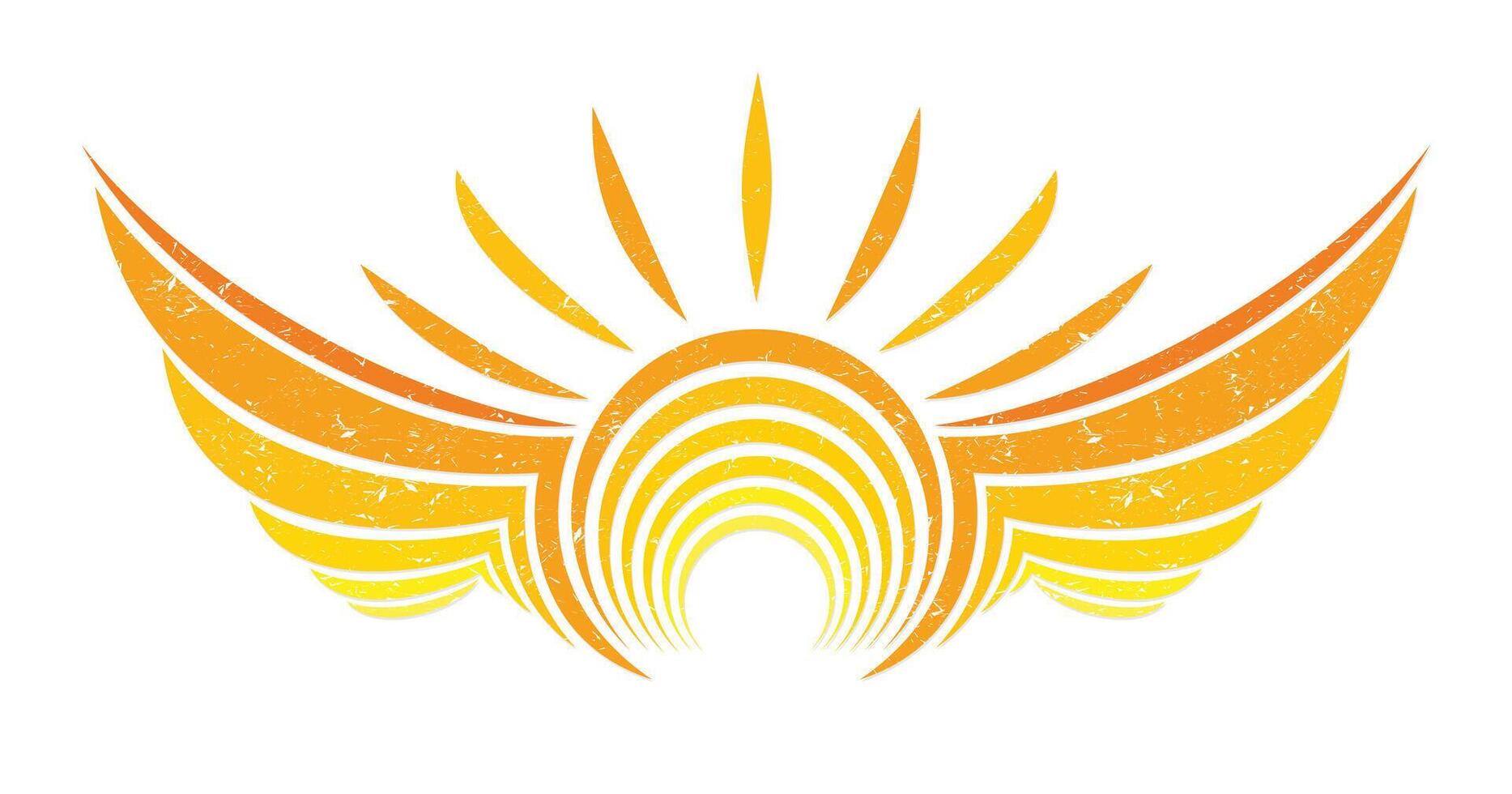 Logos stylized wings. vector