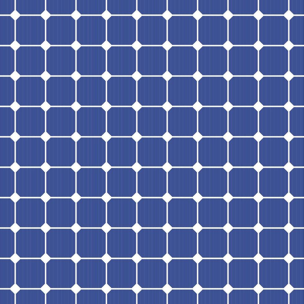 Seamless pattern of blue solar panels converting sunlight into electricity vector