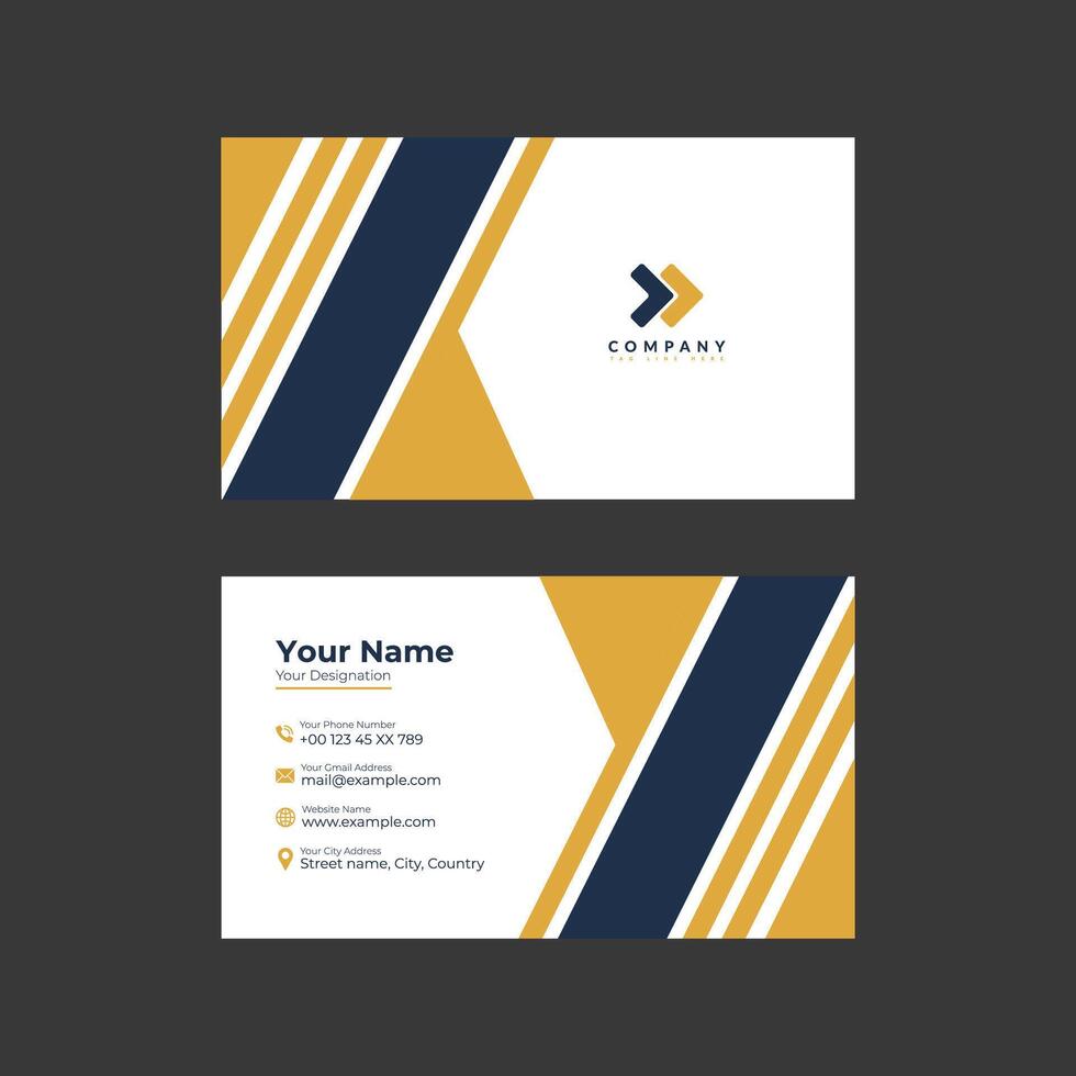 modern business card design for your company vector
