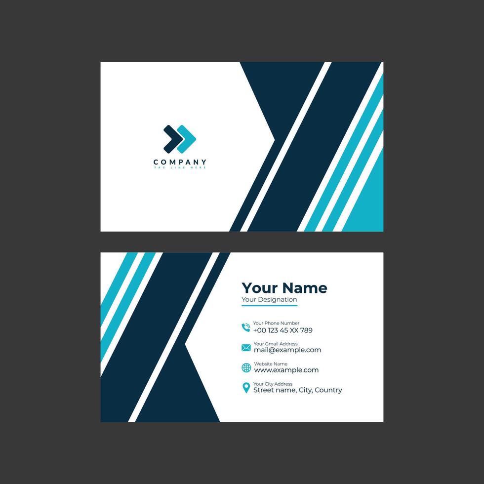 Corporate Business card design for your employees vector