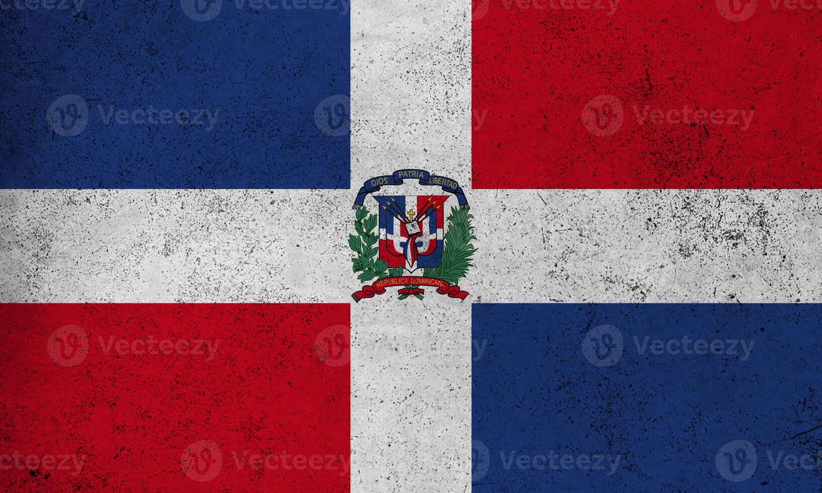 Flag Dominican Republic grunge texture photo