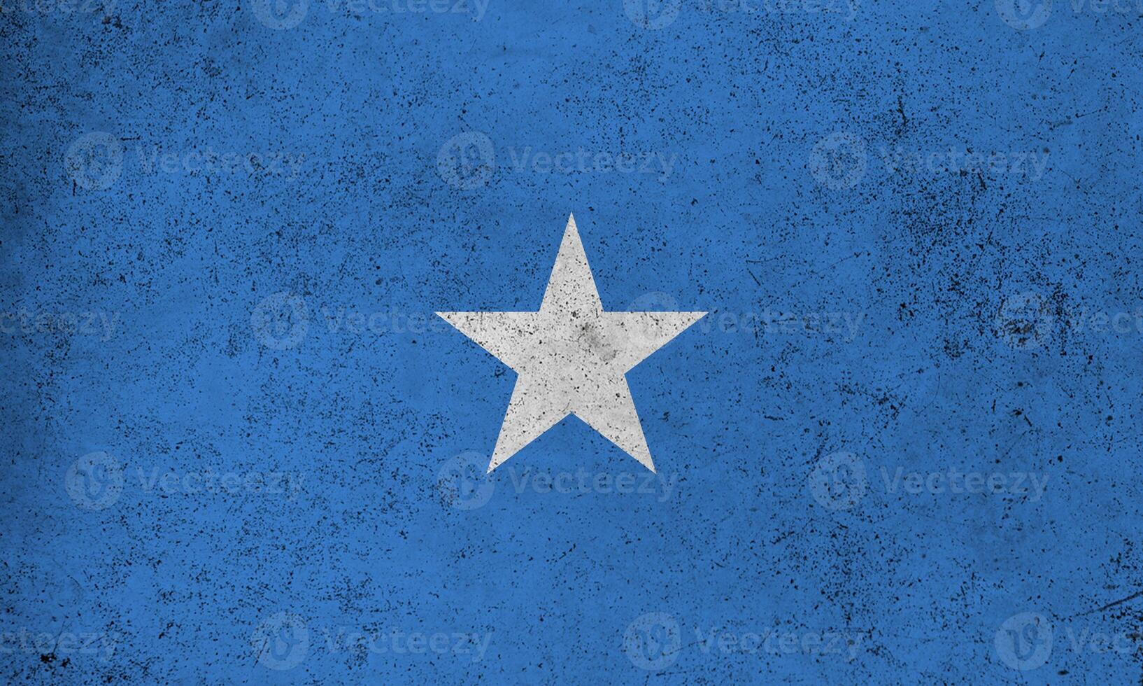 Flag Somalia grunge texture photo