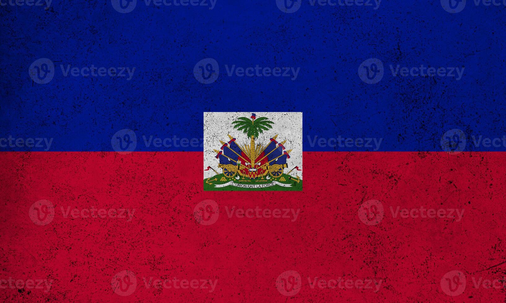 Flag Haiti grunge texture photo