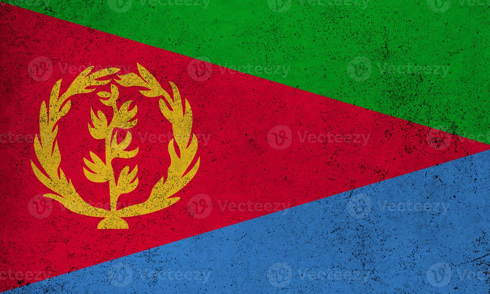 Flag Eritrea grunge texture photo