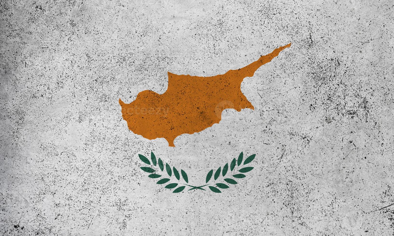 Flag Cyprus grunge texture photo