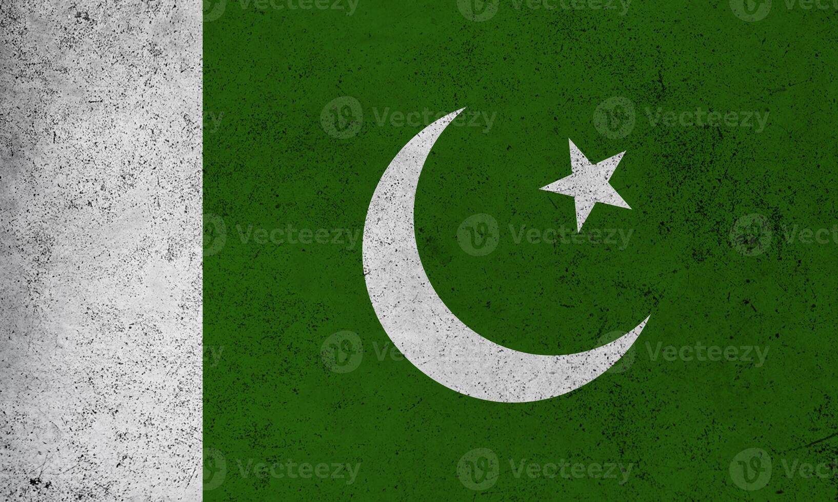 Flag Pakistan grunge texture photo