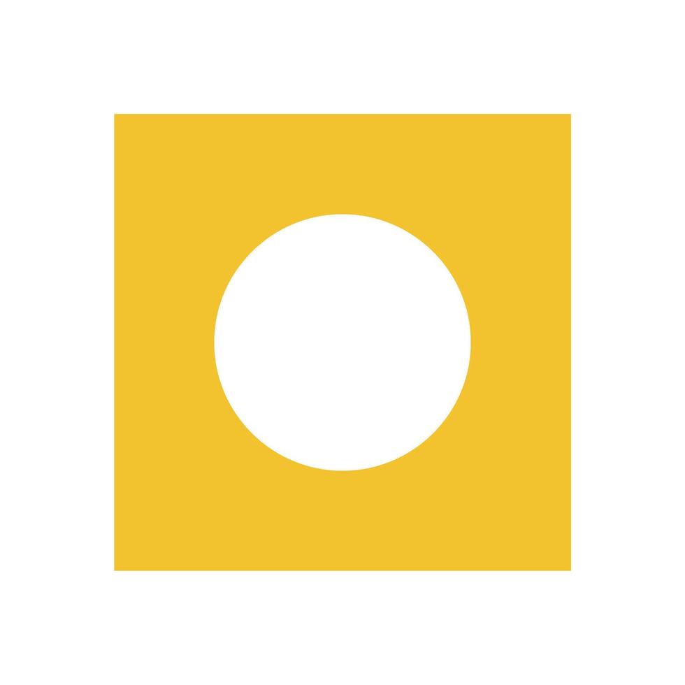 Bold minimal circle icon. Modern abstract shape element. This flat symbol embodies y2k aesthetic, brutalism, and geometric design. Ideal for contemporary projects, trendy graphics, and artistic vector