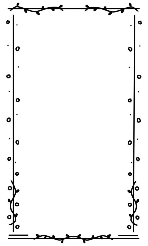 black and white frame, abstract rectangle frame, rectangle frame outline ink hand drawn vector