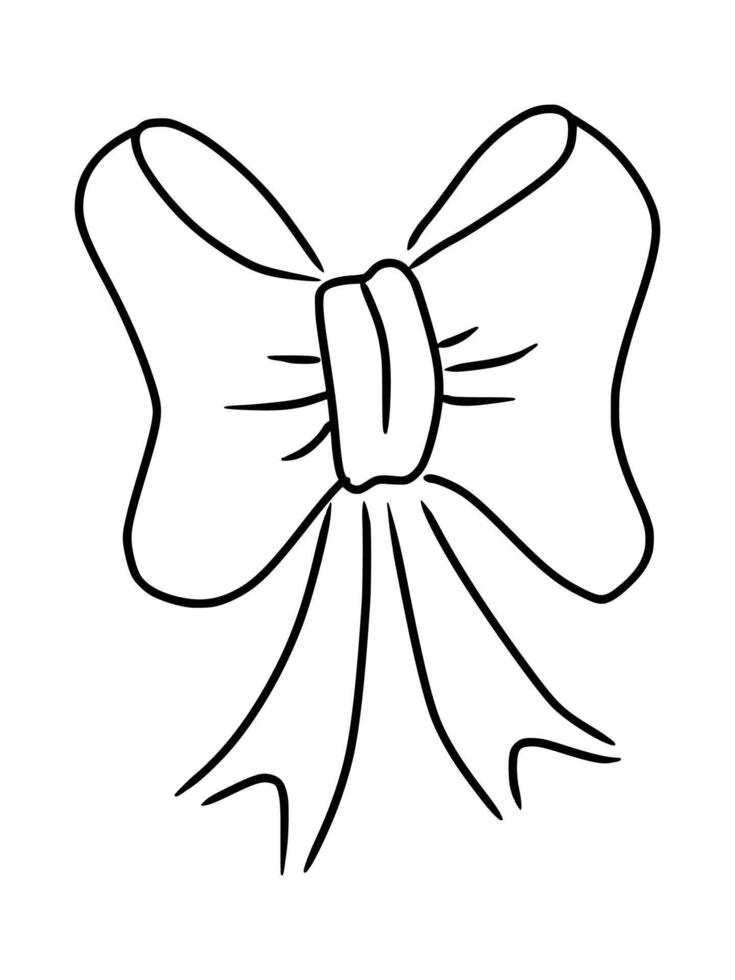 bow isolated on white background, ribbon boe, hair ribbon, ribbon coquette bow vector