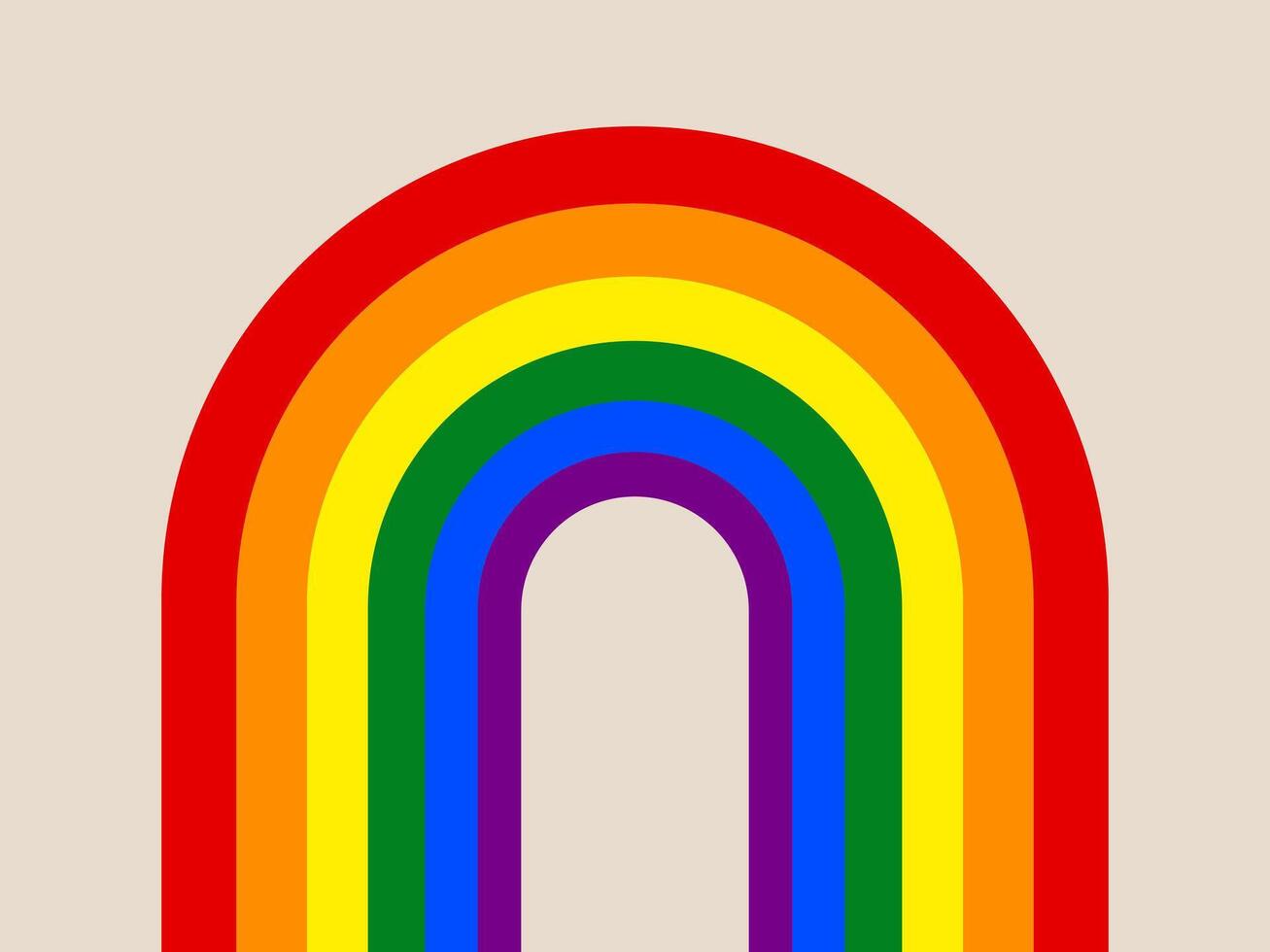 Rainbow arch colorful pride symbol lgbt vibrant abstract celebration equality. This vibrant rainbow arch illustration features bold colors and symbolizes pride equality and celebration modern vector