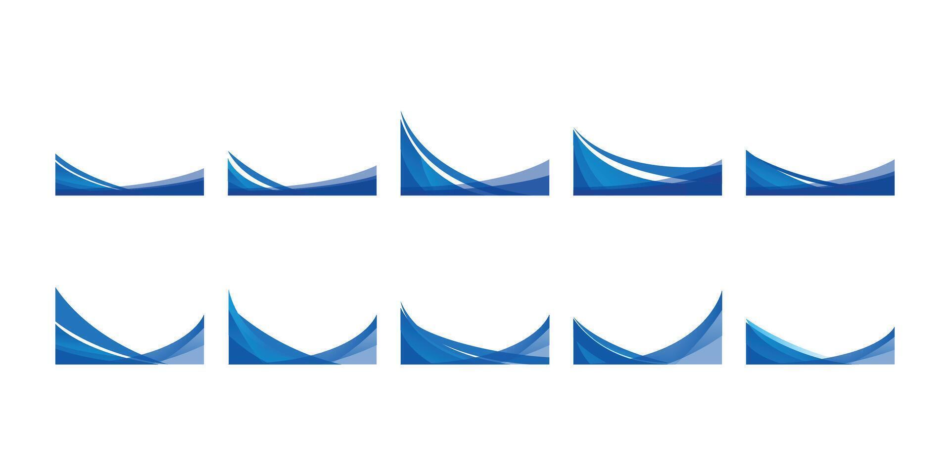 Business Gradient Footer vector