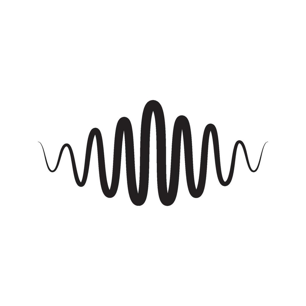 Sound wave Symbol icon vector