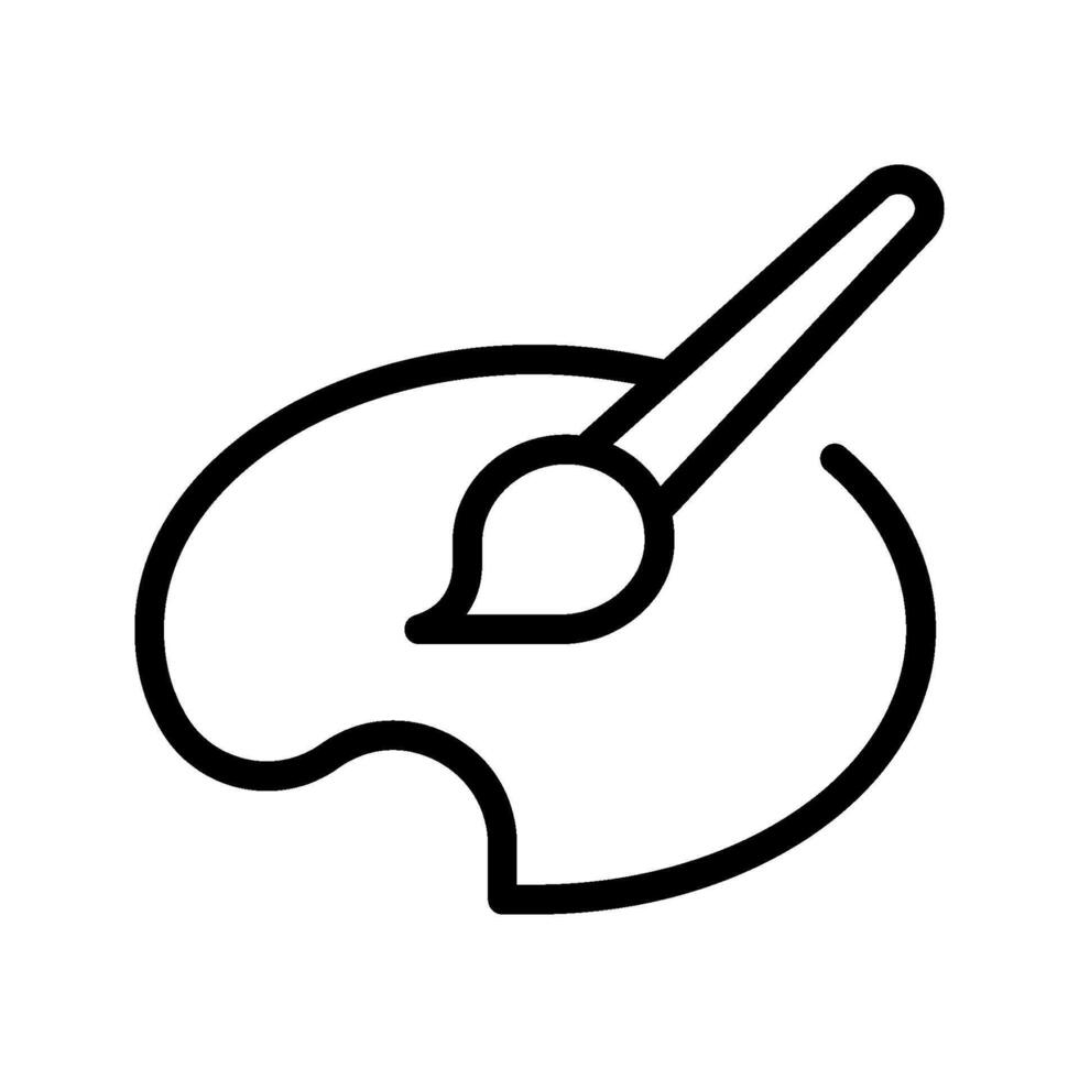 Palette icon. sign for mobile concept and web design. illustration vector