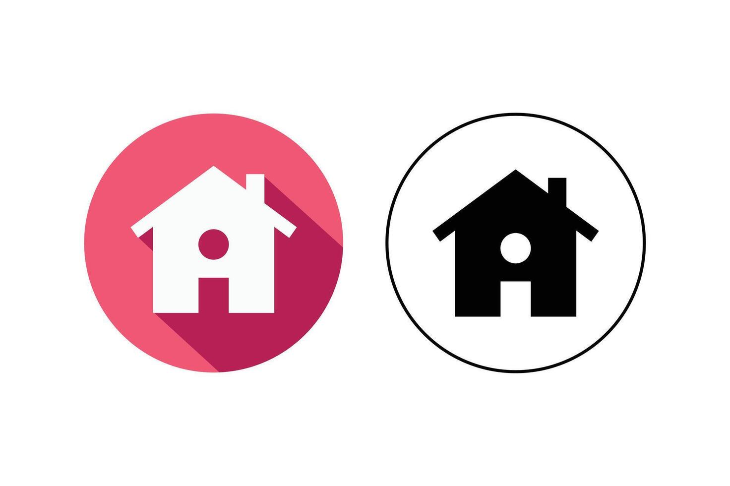 Simple Home Page Icons, home button icon, home icon for mobile apps, home navigation button icon vector