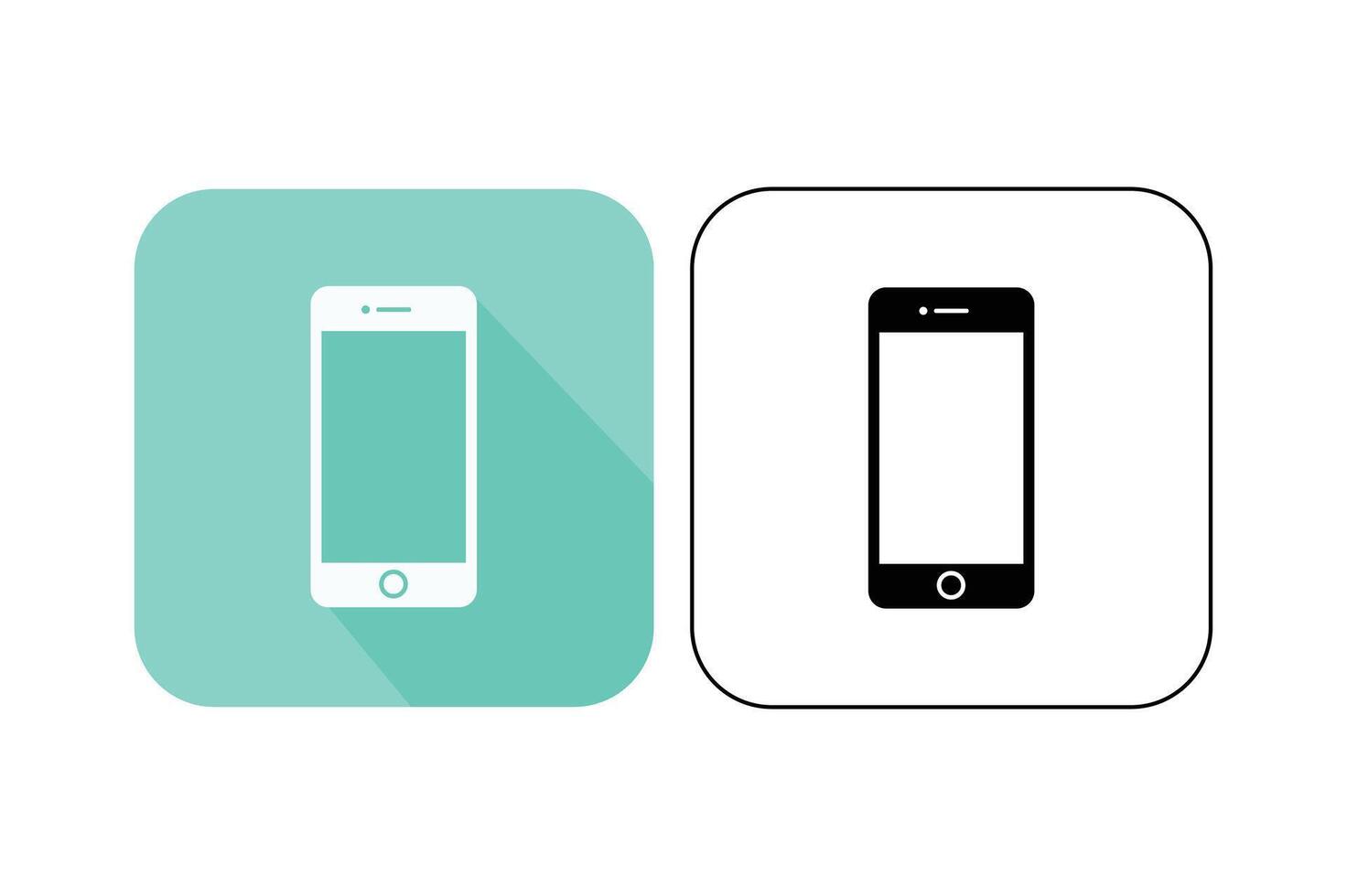 Flat Mobile Interaction Icons, smartphone flat icon, mobile phone flat icon, flat ui ux icon vector