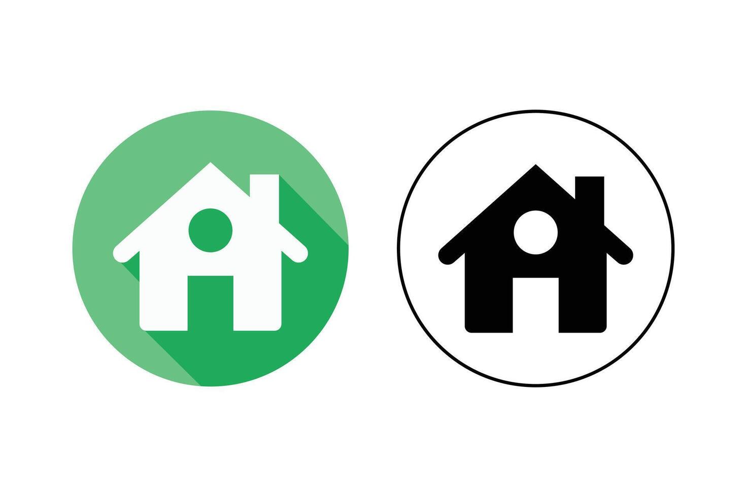 Home Page Icon Set for Websites, home button icon, home icon for mobile apps, home navigation button icon vector