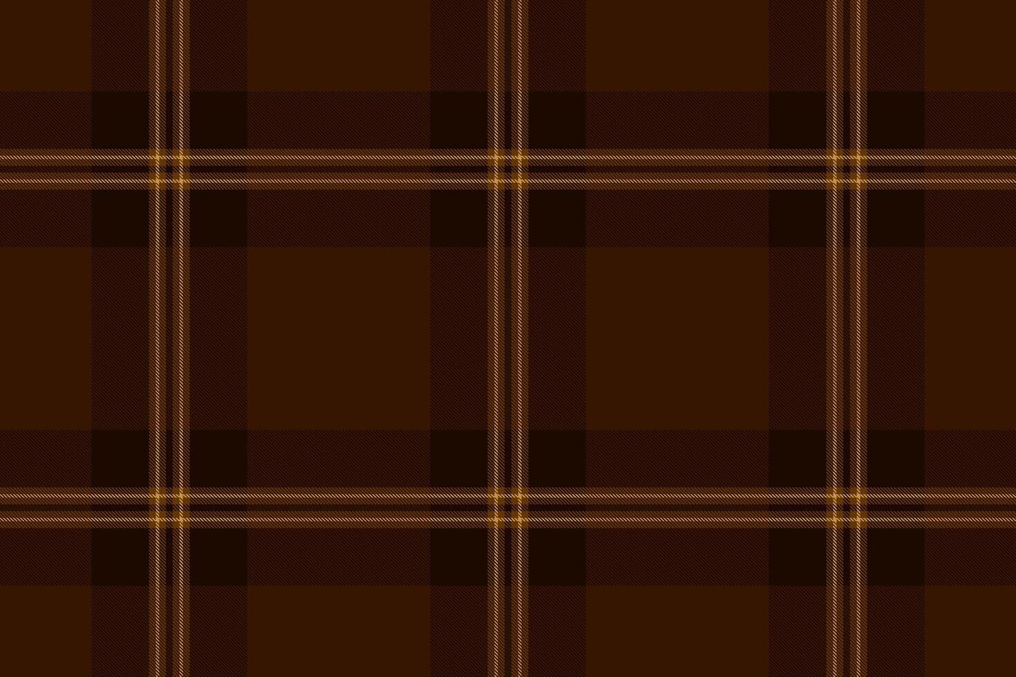 Elegant brown and gold plaid pattern. Perfect for backgrounds, textiles, or autumnal designs. This sophisticated texture evokes warmth, tradition, and understated luxury. vector