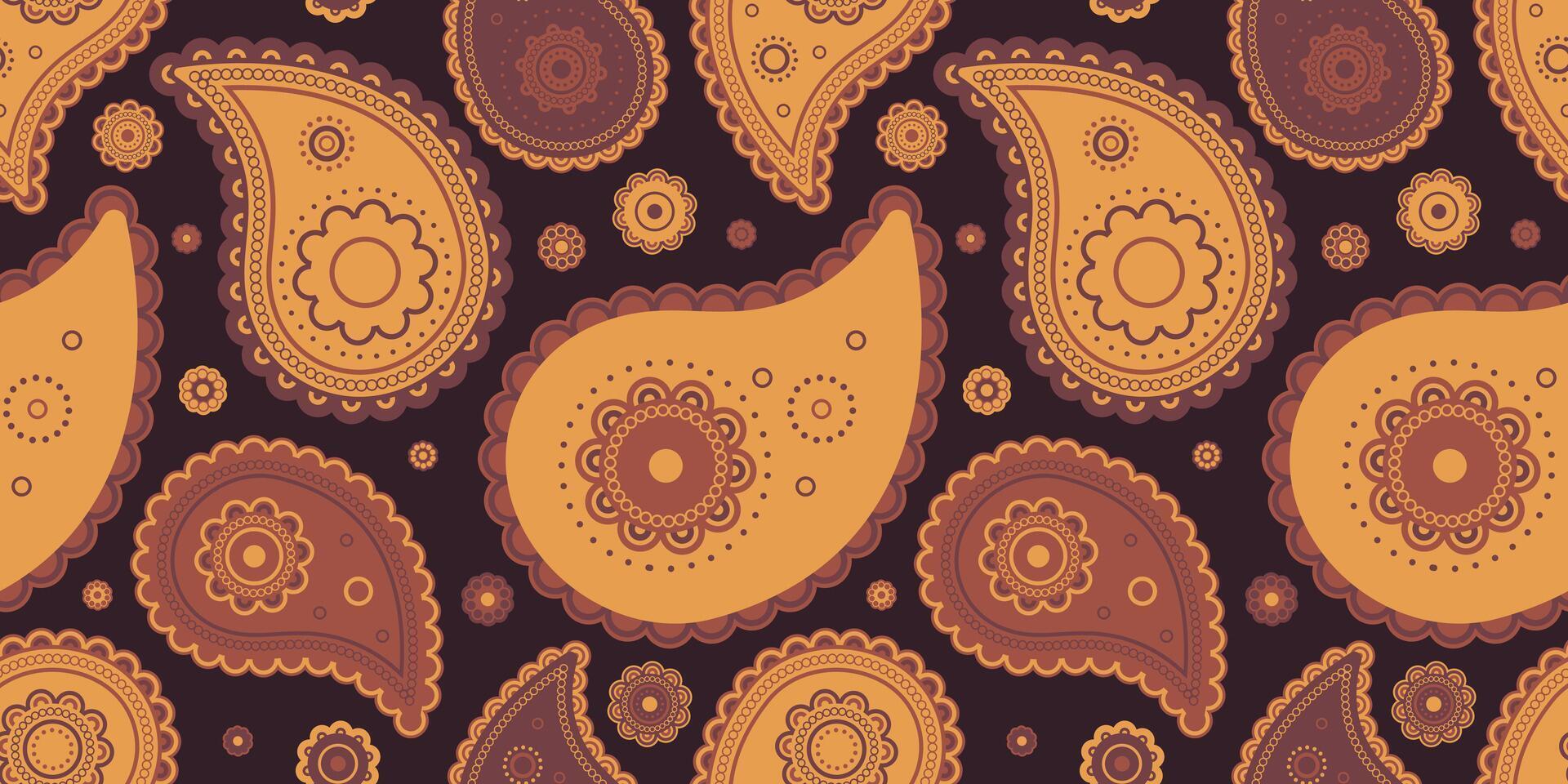 Template tribal a swirl asian. Festival wear by floral pattern seamless. Sketch curve and boteh herbal. vector