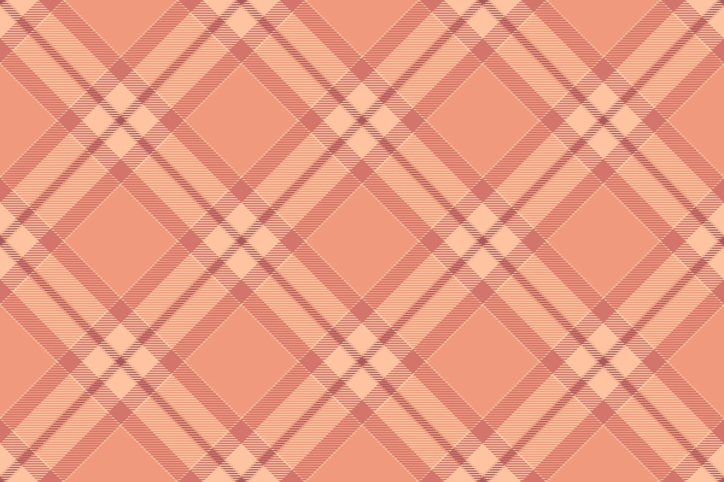 Elegant coral and peach plaid pattern. Perfect for textile design, website backgrounds, or packaging. vector