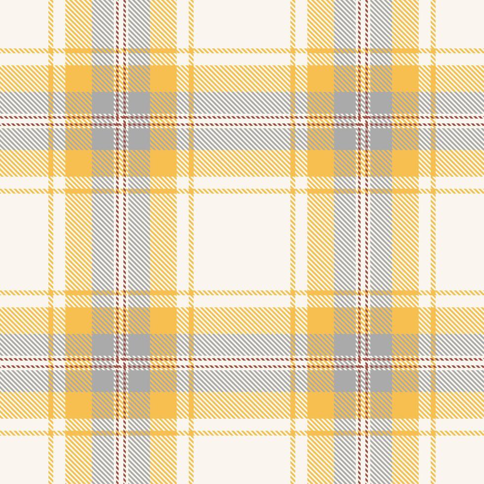 Indian tartan background, volume check texture plaid. Covering fabric textile pattern seamless in sea shell and amber colors. vector