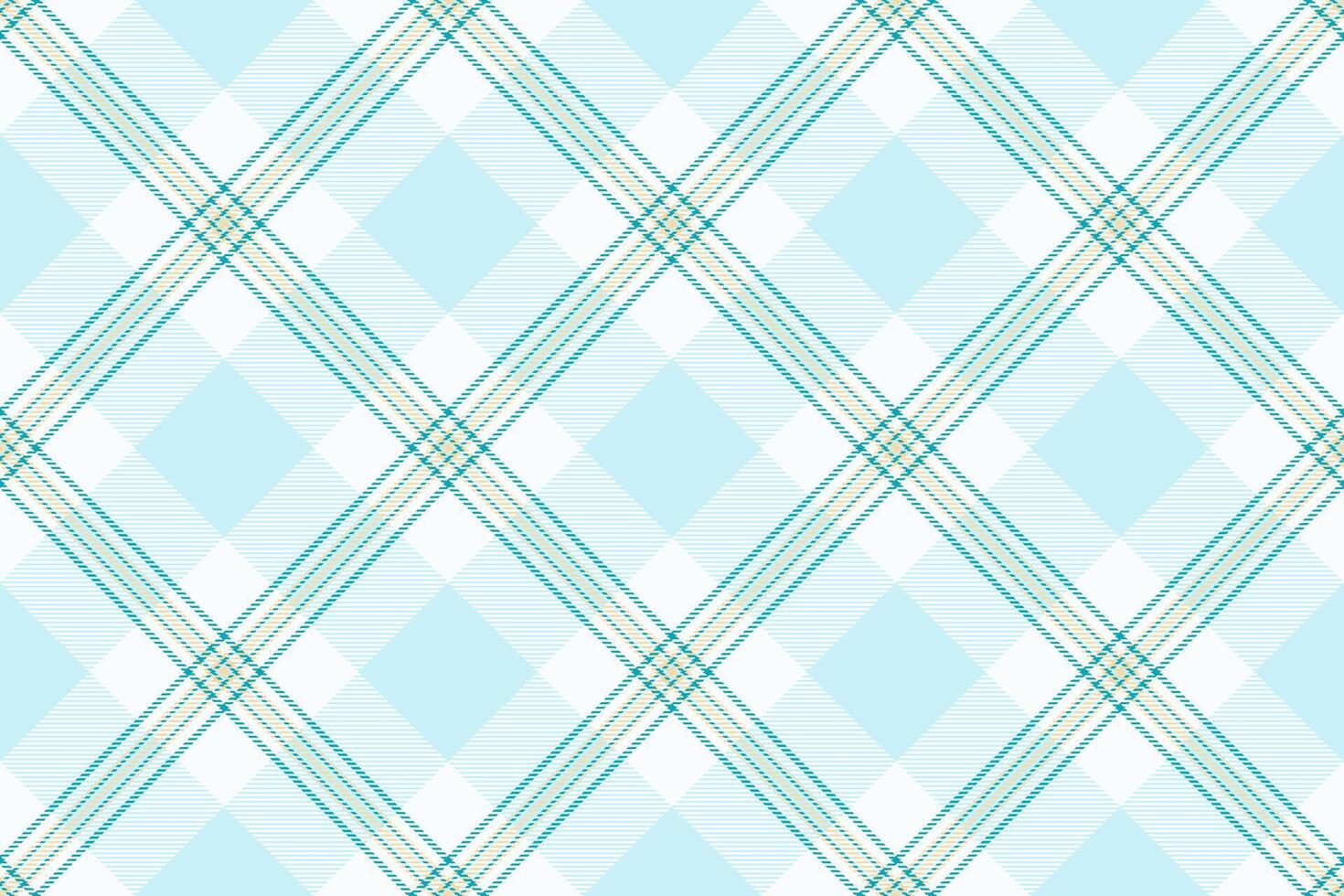 Manufacture texture plaid background, stitch textile tartan check. Spring seamless fabric pattern in mint cream and light colors. vector