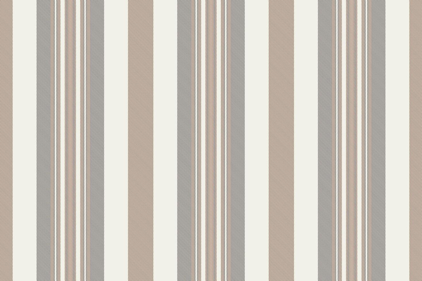 Nostalgic vertical textile stripe, simple fabric lines pattern. Editable background texture seamless in white and red colors. vector