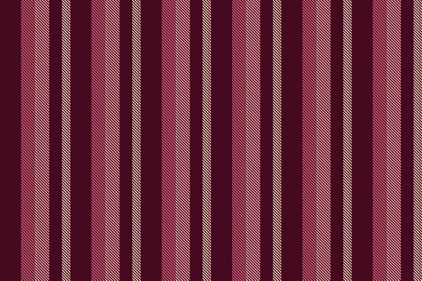 Birthday card texture stripe lines, warm vertical fabric background. Long textile pattern seamless in dark and red colors. vector